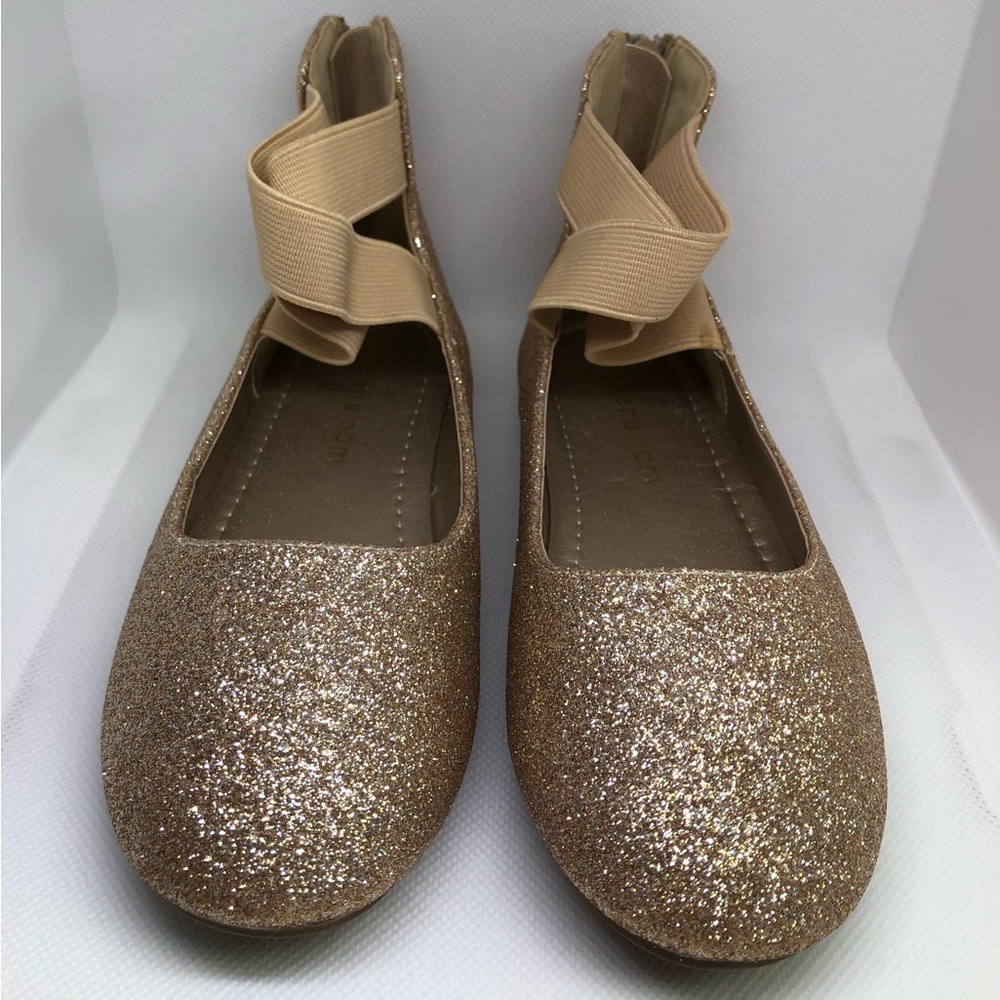 Little Girl's Dress Shoes with Elastic Ankle Strap